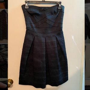 Strapless black dress